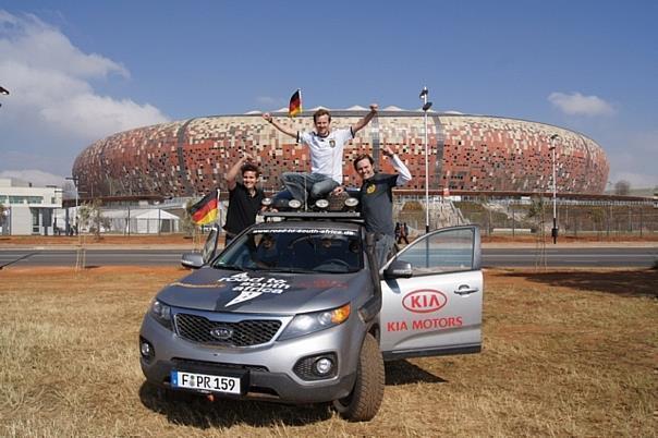 Zwei Monate dauerte die Tour von Hamburg nach Johannesburg. Foto: Kia/Auto-Reporter.NET